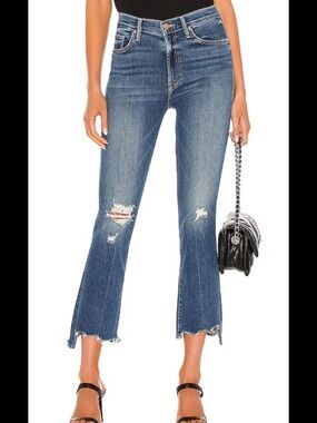 Mother Denim Insider Crop Step Chew Jean  29